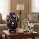 Hummingbird & Butterfly Blue Adult Urn