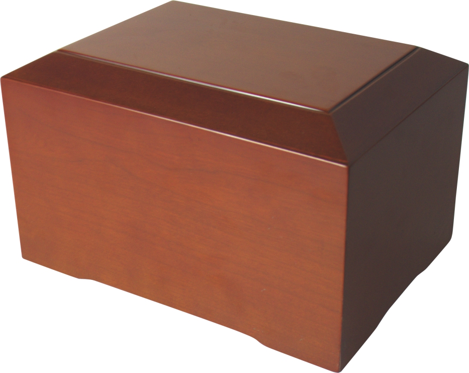 Cinnamon Brown Wood Adult Urn