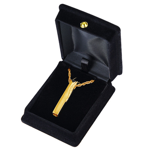 [417 CFG] Crystal Facet Gold Pendant